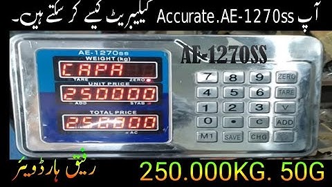 Accurate ae1270 weighing indicator scale settings calibration|ae1270 settings 3 decimal point