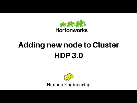 Hadoop 클러스터에 새 노드 추가-Hortonworks Data Platform 3.0
