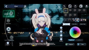 Tower of Fantasy Global CBT Female Character Customization Menu!
