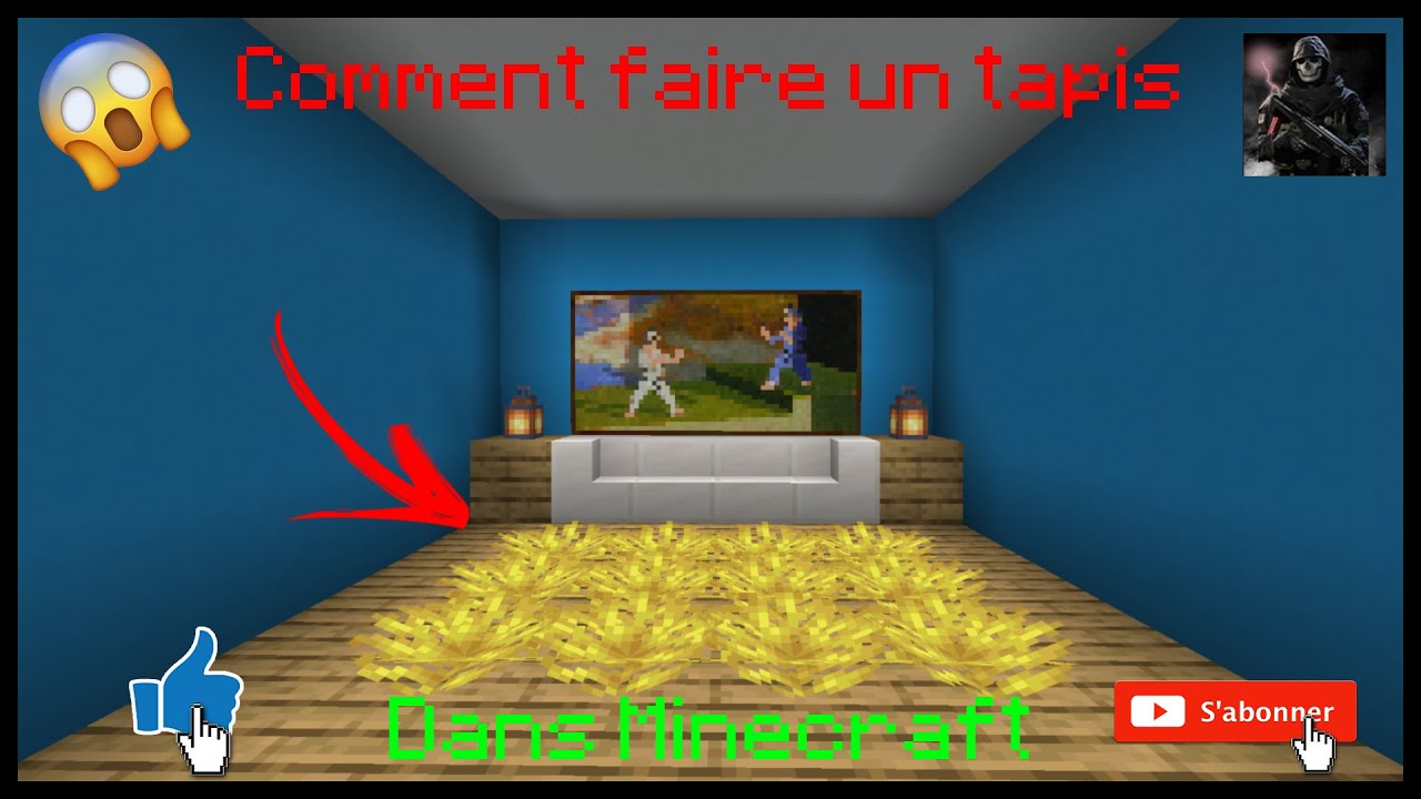 [TUTO] Comment faire un tapis dans Minecraft - YouTube