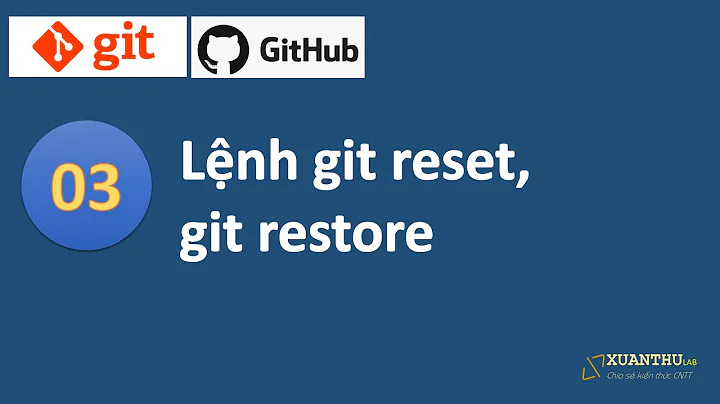Git 03: Lệnh git reset, hủy (undo) commit, xóa commit