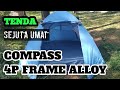 Review Tenda Compass kapasitas 4 orang || Frame Alloy Double Layer