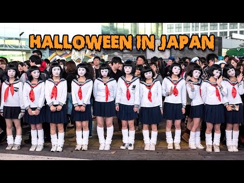 Oíche Shamhna sa tSeapáin - Cóisir Sráide éadaí Tóiceo 渋谷 ハロウィン