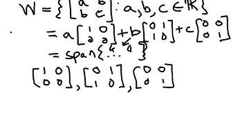 dimension of symmetric matrices subspace