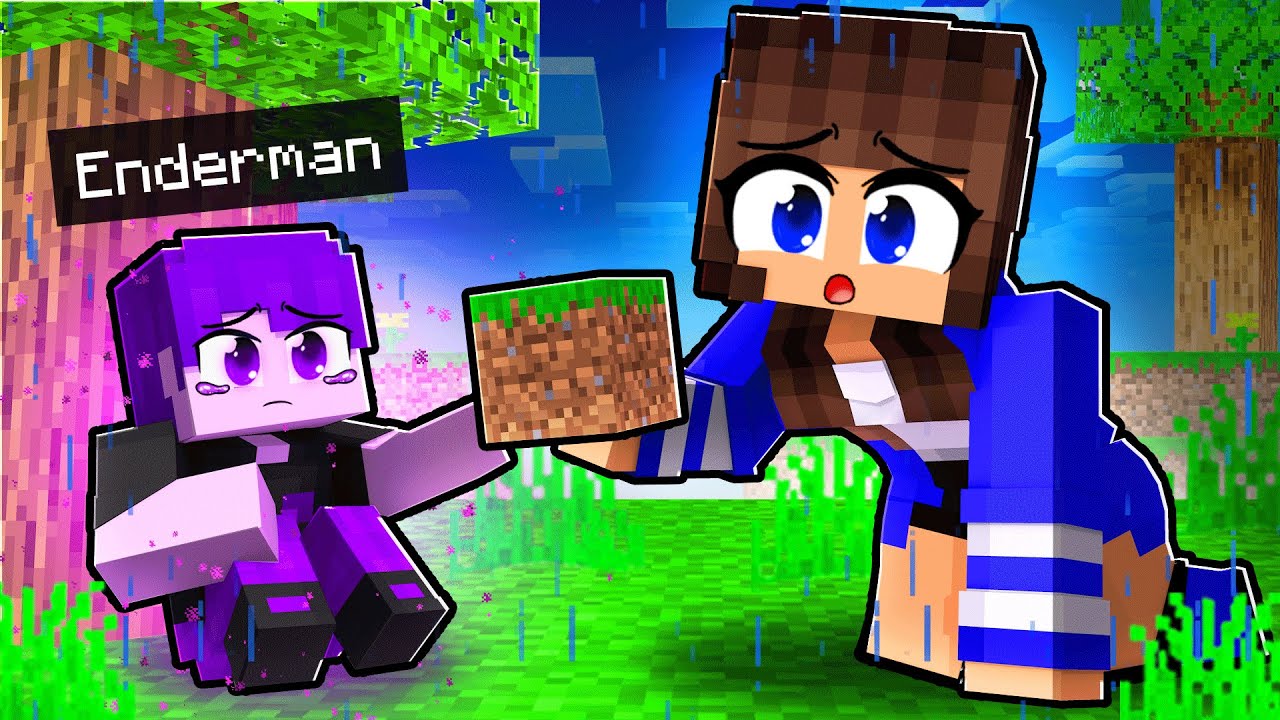 Miika SALVOU o BEBÊ ENDERMAN no Minecraft ◂Miika▸