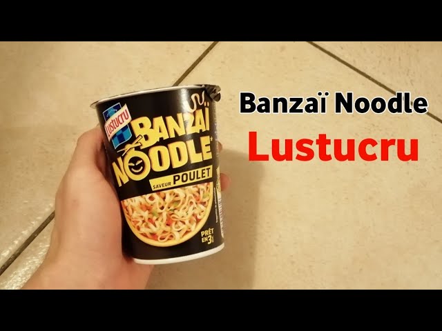 BANZAI CUP NOUILLES BOEUF 60G LUSTUCRU