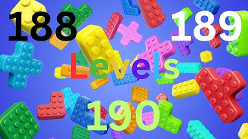 How to Beat Level 188, 189 and 190 Color Block Jam?