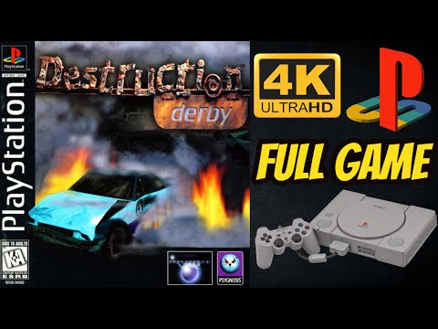 Destruction Derby | PS1 | 4K60ᶠᵖˢ UHD🔴| Longplay Walkthrough Playthrough Full Movie Game