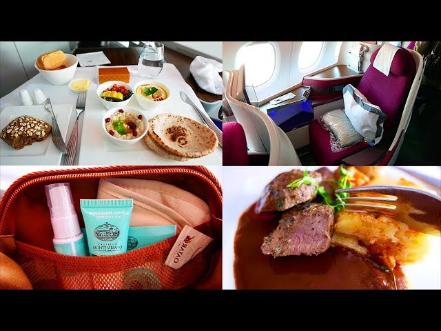 QATAR AIRWAYS Business Class Flight LONDON to SEOUL via DOHA