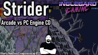 Strider Arcade vs PC Engine CD [long play][complete game]