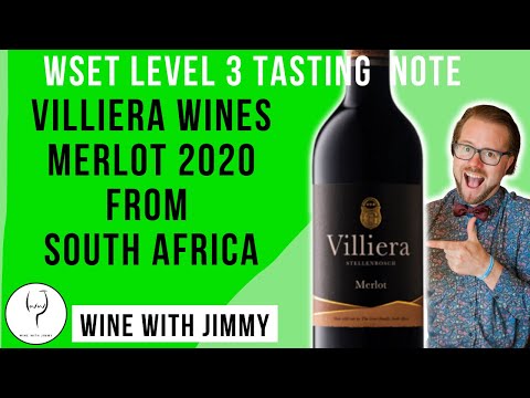 WSET L3 SAT Tasting Note Villiera Merlot 2020 Stellenbosch