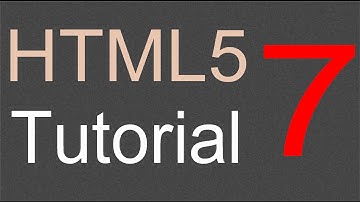 HTML5 Tutorial for Beginners - 07 - More new elements