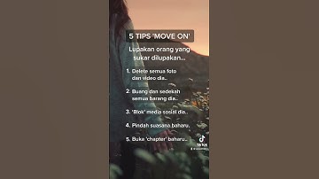 5 TIPS MOVE ON !