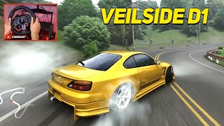 Nissan Silvia S15 Veilside D1| Assetto Corsa (w/900° Steering Wheel Setup)