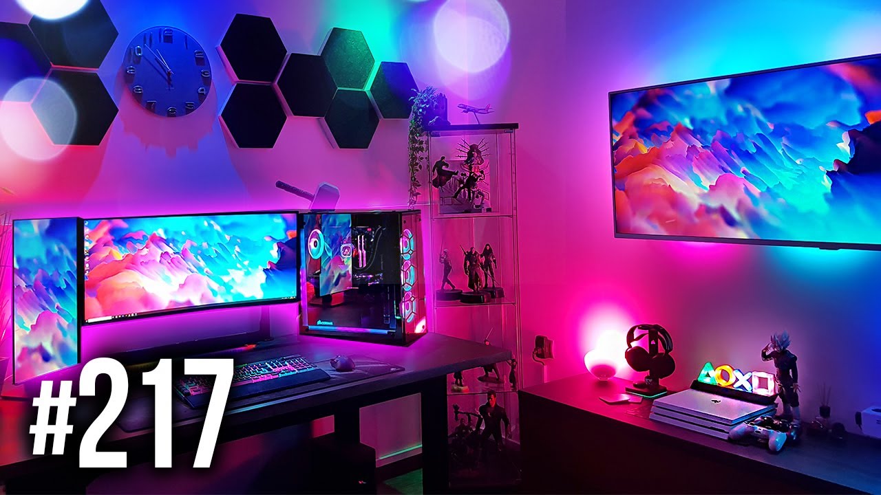 Room Tour Project 234 - BEST Desk & Gaming Setups! 