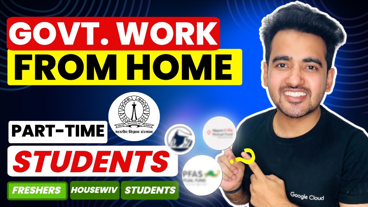 rewrite this title Government Work From Home Job 2026 | IISC Part Time Remote Job | Students & Freshers Eligible