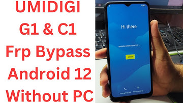 UMIDIGI  G1 & C1 Frp Bypass Android 12 Without PC | umidigi g1 frp bypass | UMIDIGI C1 Frp Bypass
