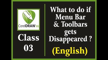 [SOLVED] How to bring back the disappeared or hidden Menu Bar & Toolbars in Coreldraw.
