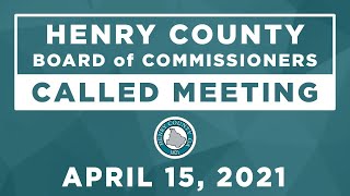 Henry County Board of Commissioners Joint Called Meeting with Cities - T-SPLOST