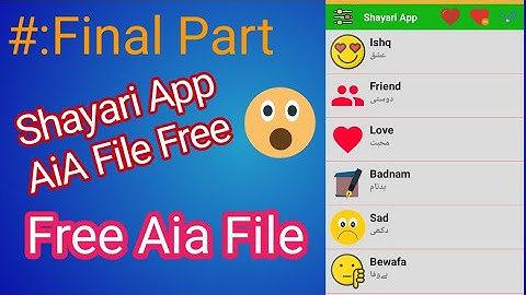 #FinalPart Shayari App Aia File Kodular By Technical Guruji Pakistan 💪💪💪