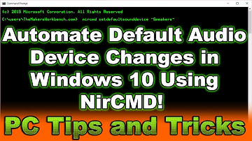 Use NirCMD To Change Default Audio Device in Windows on Startup