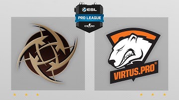 CS:GO - NiP vs. Virtus.Pro [Overpass] Map 2 - ESL Pro League Season 3 - EU Matchday 11