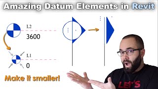 How to Change Size of Datum Elements in Revit Tutorial