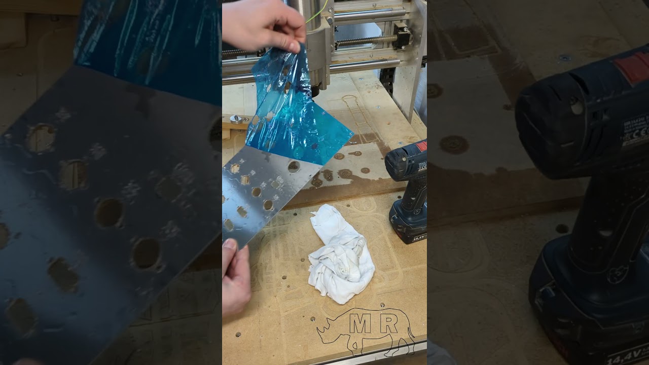 Mit der Eigenbau-CNC Aluminium fräsen! 