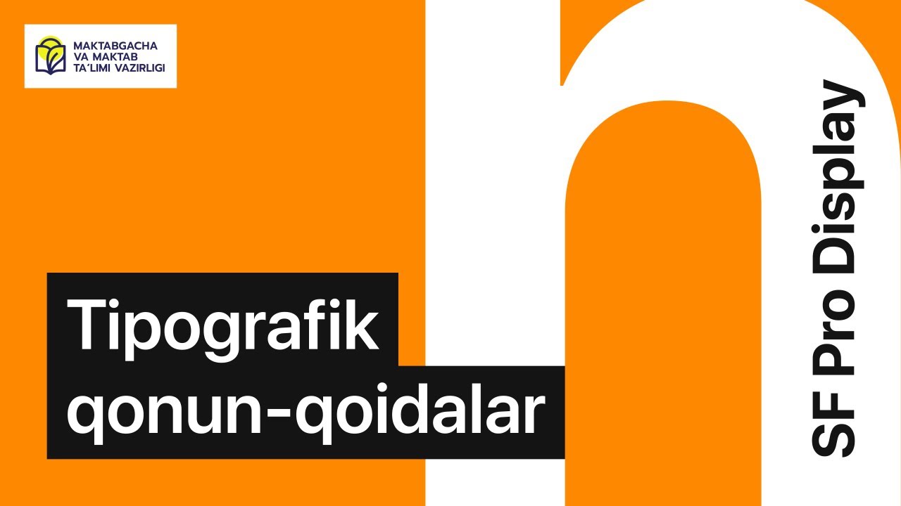 Veb-dizayn. 16- dars. Tipografik qonun-qoidalar - YouTube