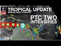 Intensifying PTC 2 Closes In On The ABC Islands | Hurricane Watch Team HWT