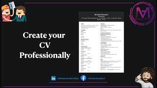 Create your CV Professionally For Free -  عمل سيرة ذاتية باحتراف مجانا