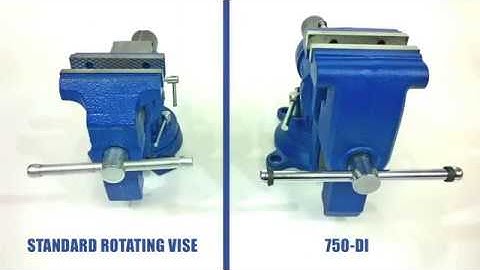 Yost Vises 750-DI 5" Heavy-Duty Multi-Jaw Rotating Combination Pipe and Bench Vise with 360-Degree