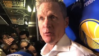 Steve Kerr On Demarcus Cousins Strong Play Lately Warriors Vs Lakers