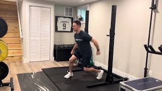 Split Stance Lateral Line Hops