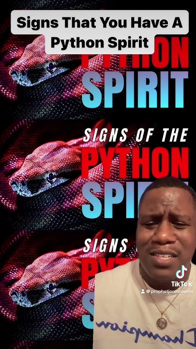 Signs That You Have A Python Spirit #pythonspirit #demons #demonslayer ...