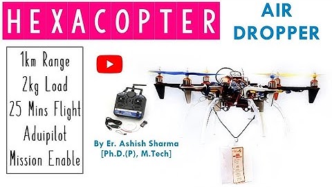 Hexacopter Air Dropper using Pixhawk controller ArduPilot | Autonomous  Drone