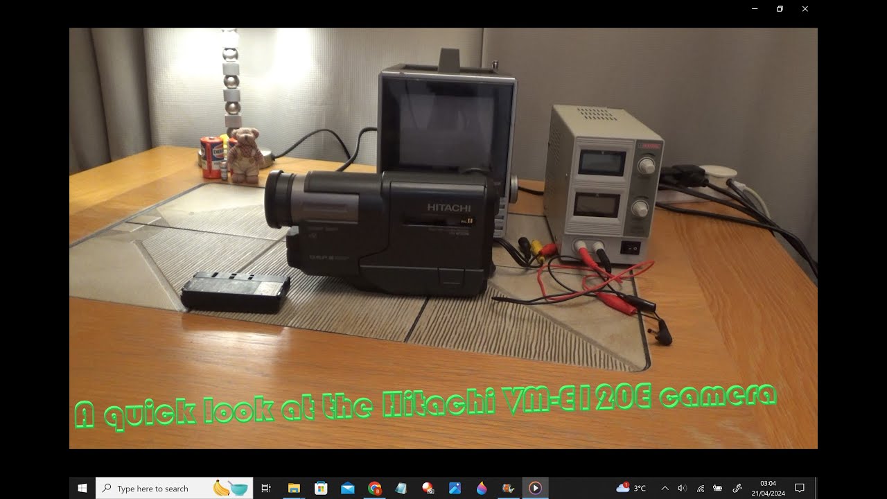 Hitach VM E120E Video 8 camcorder - YouTube