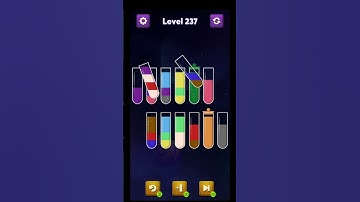 water sort puzzle gameplay💚💙 #asmr #asmrgames #relaxgamer #gameshorts #challenge #game #hardlevel