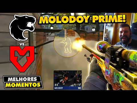 MOLODOY PRIME AWP EM PARTIDA VALENDO O 2-0! Melhores Momentos: FURIA vs MOUZ - MAJOR COLOGNE