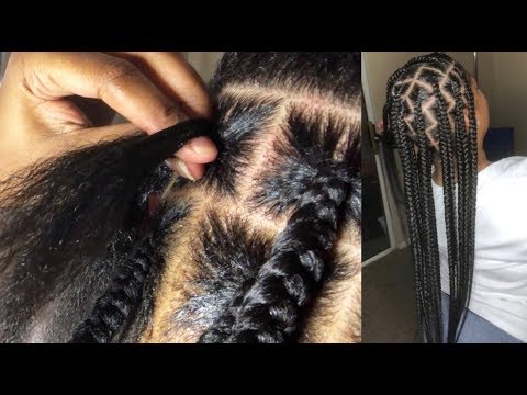 JUMBO KNOTLESS BOXBRAIDS BUTT LENGTH!!! /GOLDEN WILLIAMS - YouTube