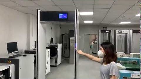 walk through body temperature scanner COVID-19  infrared thermometer Virus fever digital door gate