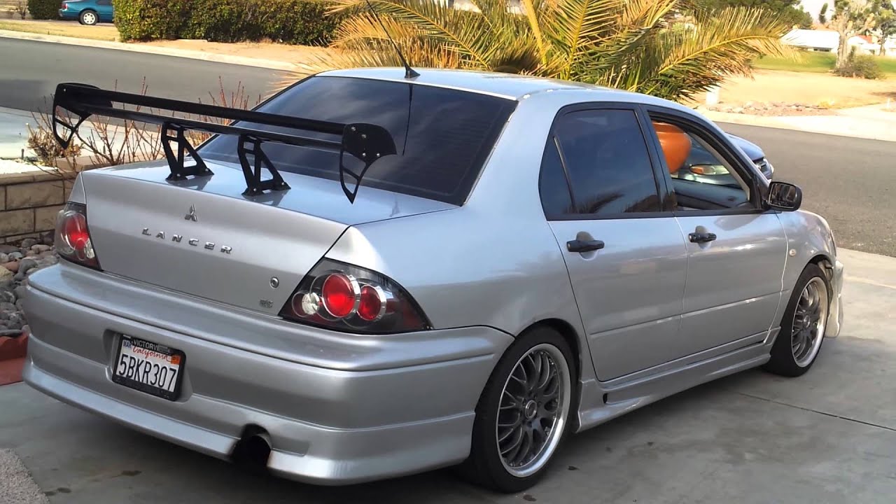 2003 Lancer Es with full srs catback exhaust - YouTube