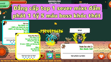 Ngọc rồng Mixs | Đẳng cấp top 1 sever đấm kkr 1 tỷ 5 máu hạ black one hit !
