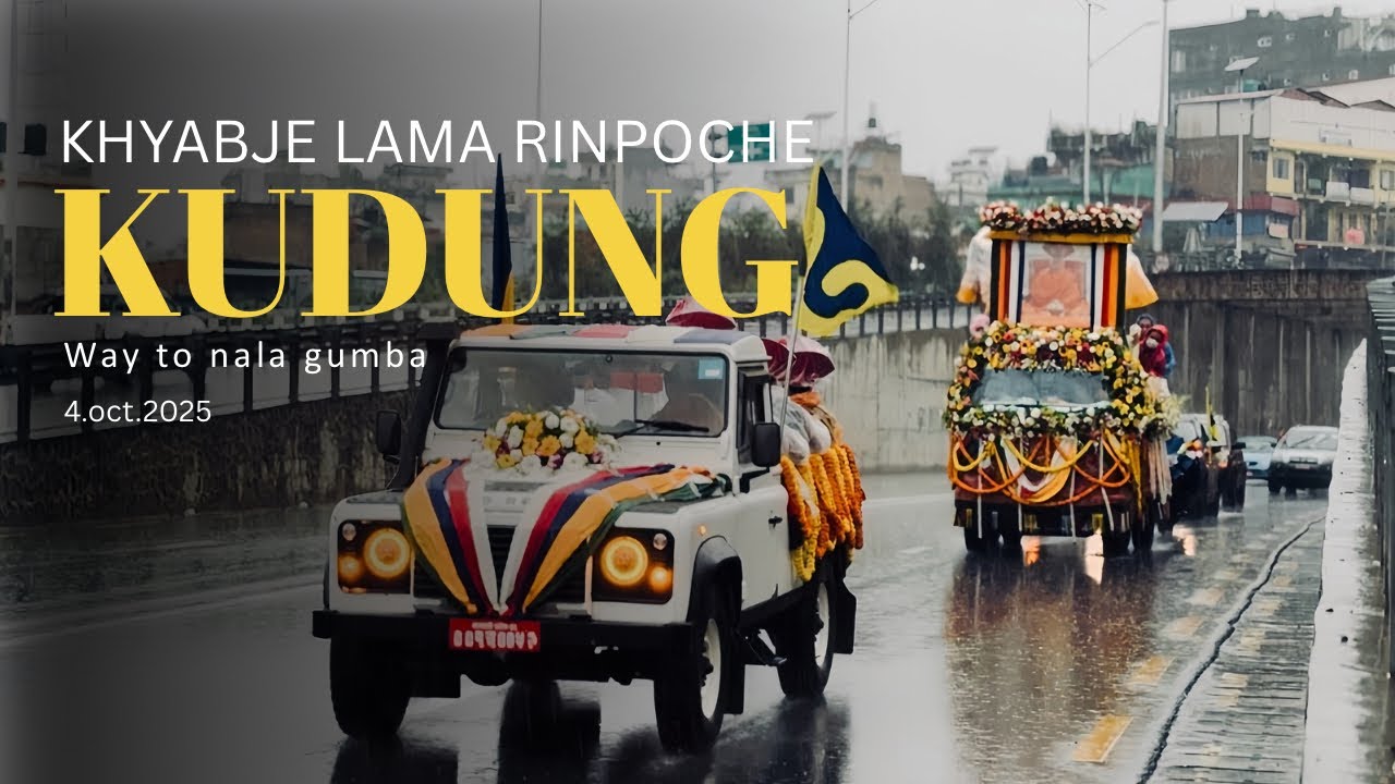 The sacred Kudung of Kyabje Maniwa Lama Sherab Gyaltsen Rinpoche begins its journey to Nala Gumba.