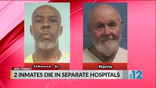 Two inmates in prison die in separate hospitals
