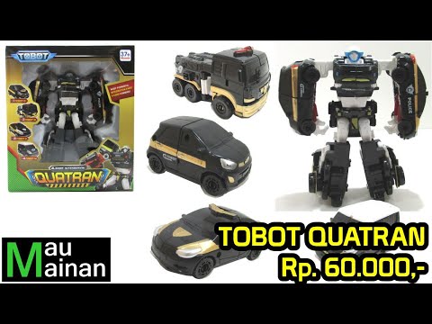 Mainan Tobot Quatran Harga 60.000 | 4 Mobil Jadi 1 Robot | Robot Police Quatran. 