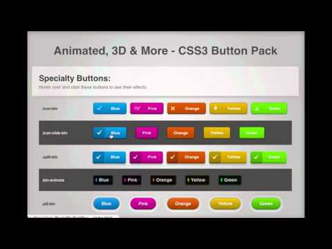Animated & 3D CSS3 Button Pack