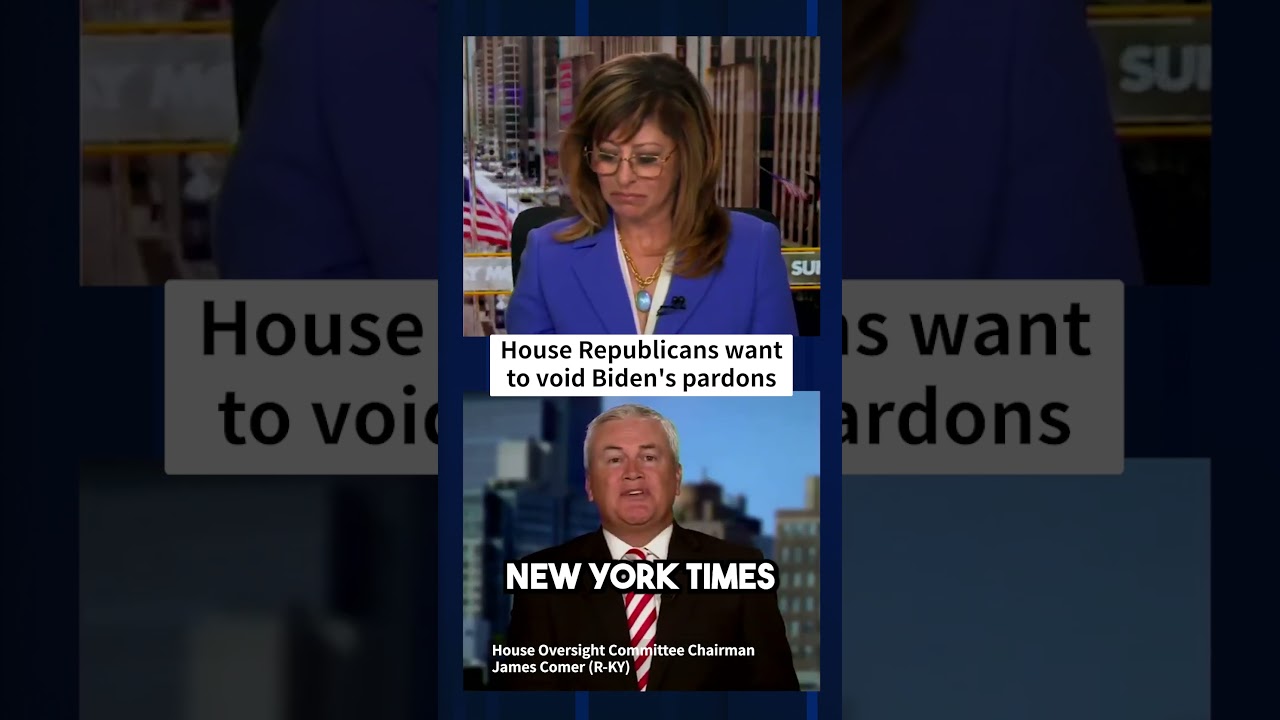 They want to VOID Biden's pardons #shorts