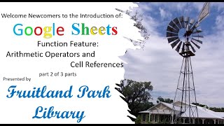 Google Sheets part 2 Functions Arithmetic Operators