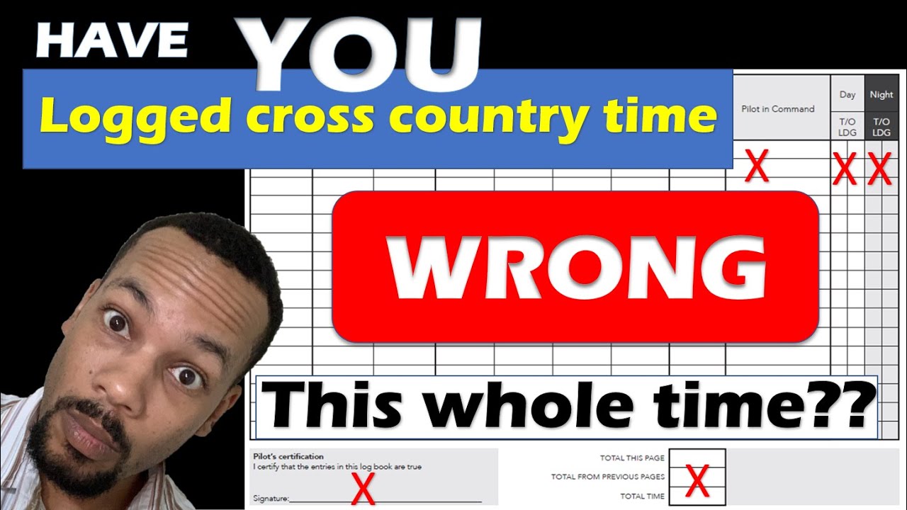 How to properly log cross country time in your pilot logbook YouTube
